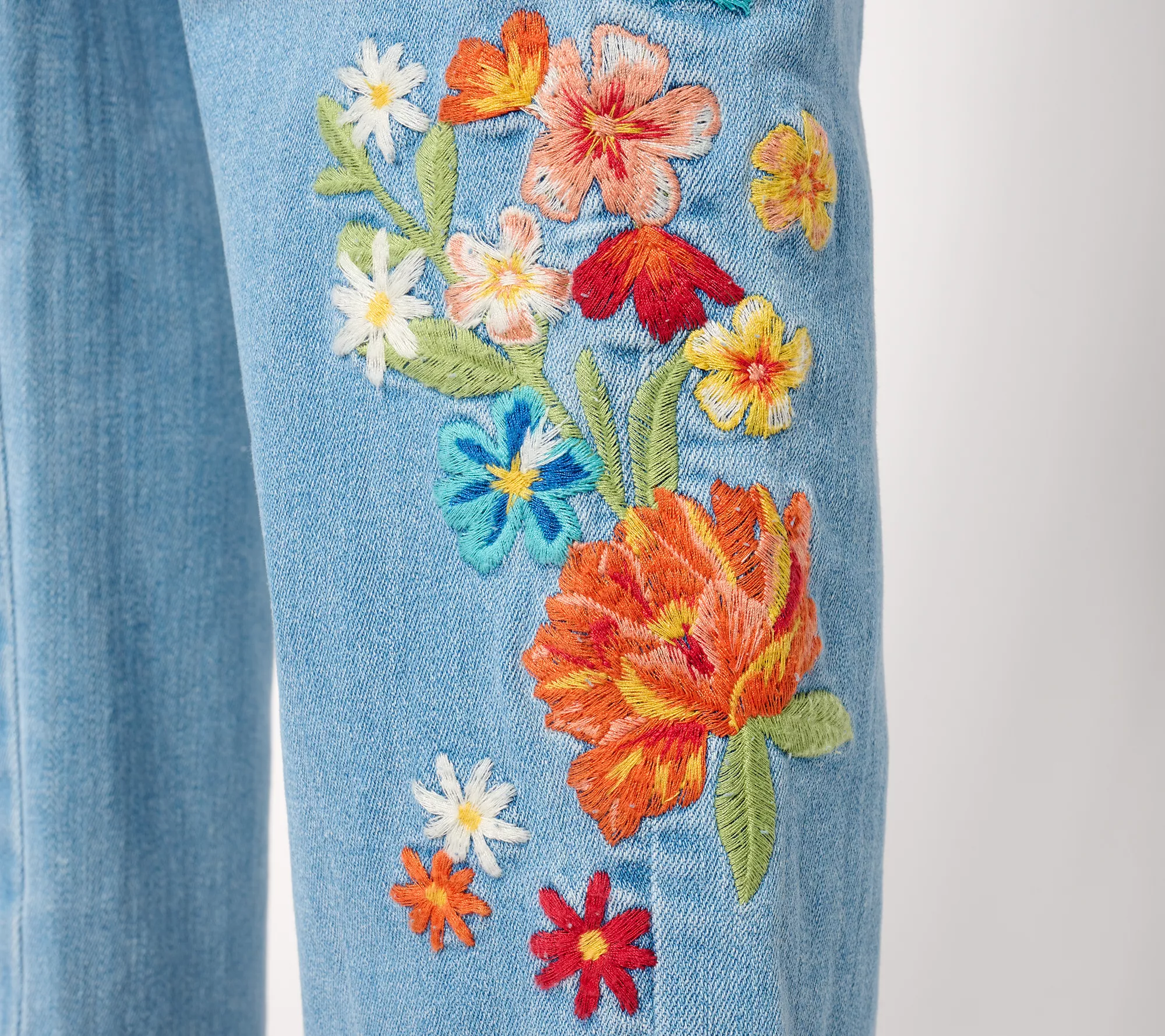 "As Is" Driftwood Jeans Ruby Pull On Relaxed Jean- Bouquet