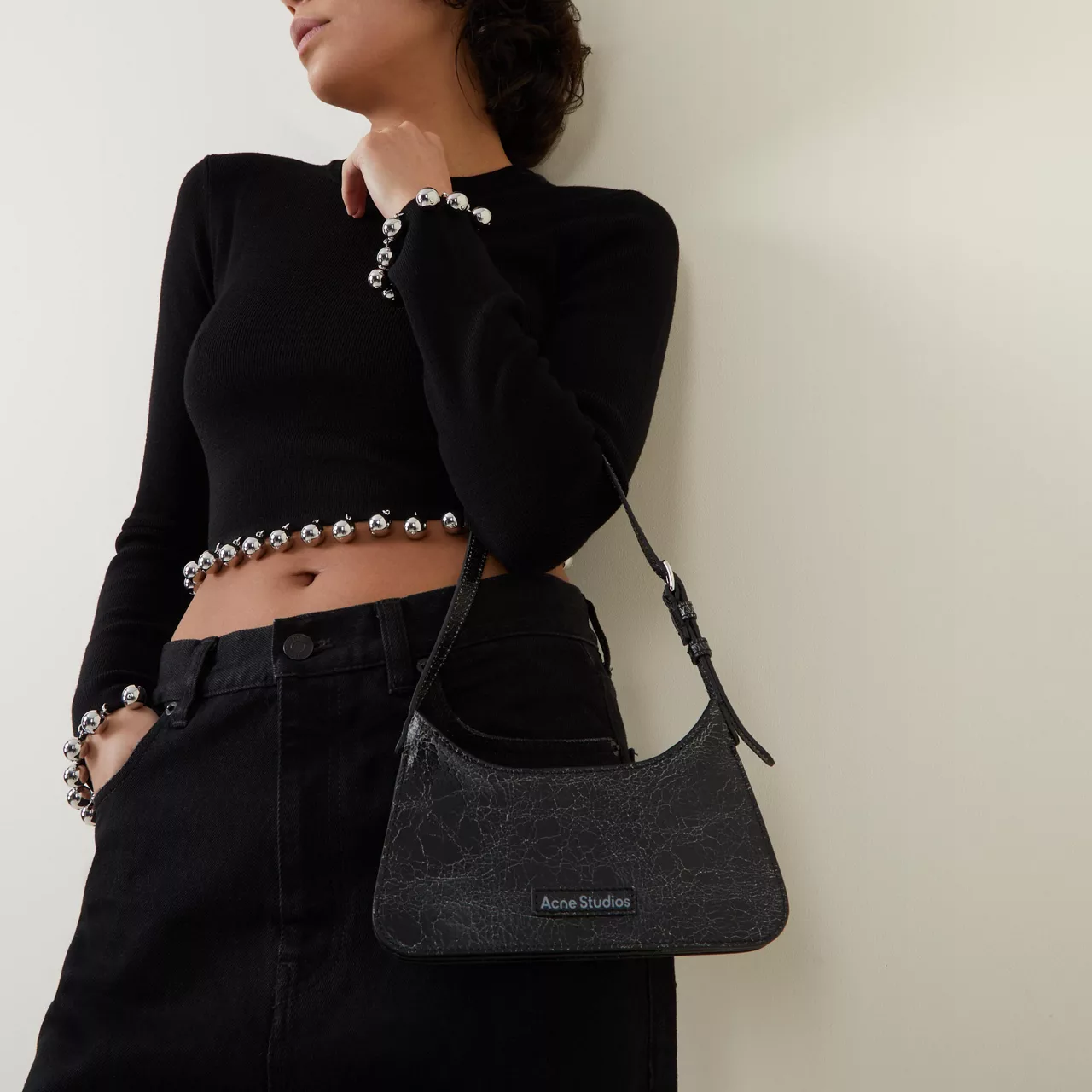 ACNE STUDIOS The Sustainable Edit Platt Mini Shoulder Bag - Black