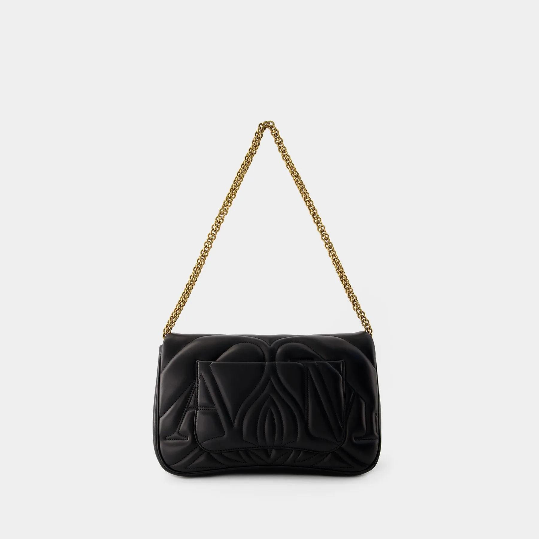 Alexander McQueen  The Seal Crossbody Bag - Alexander McQueen - Leather - Black