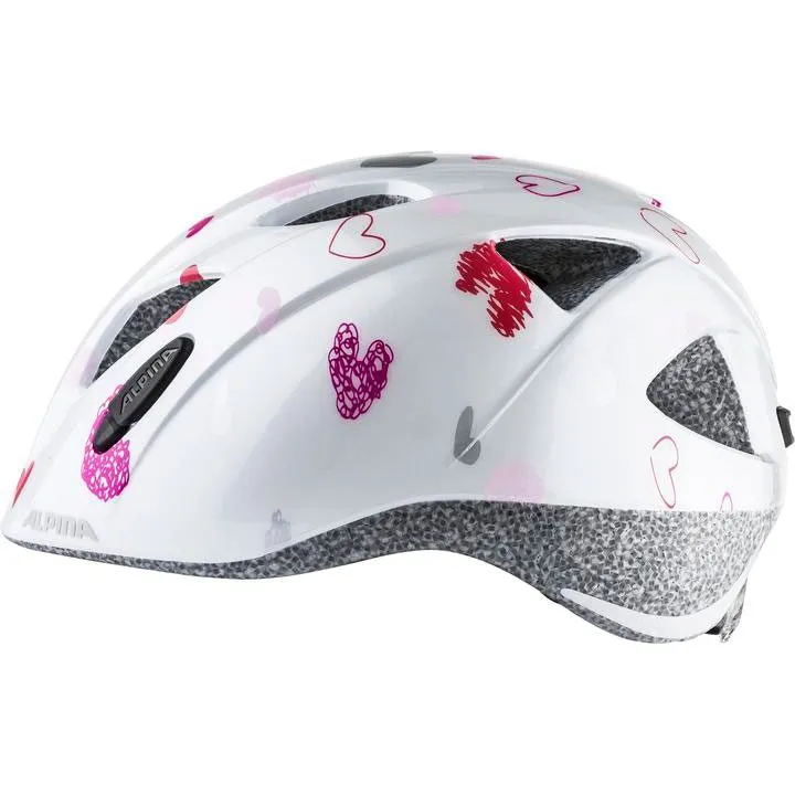 Alpina - Ximo Bike Helmet Kids white hearts gloss