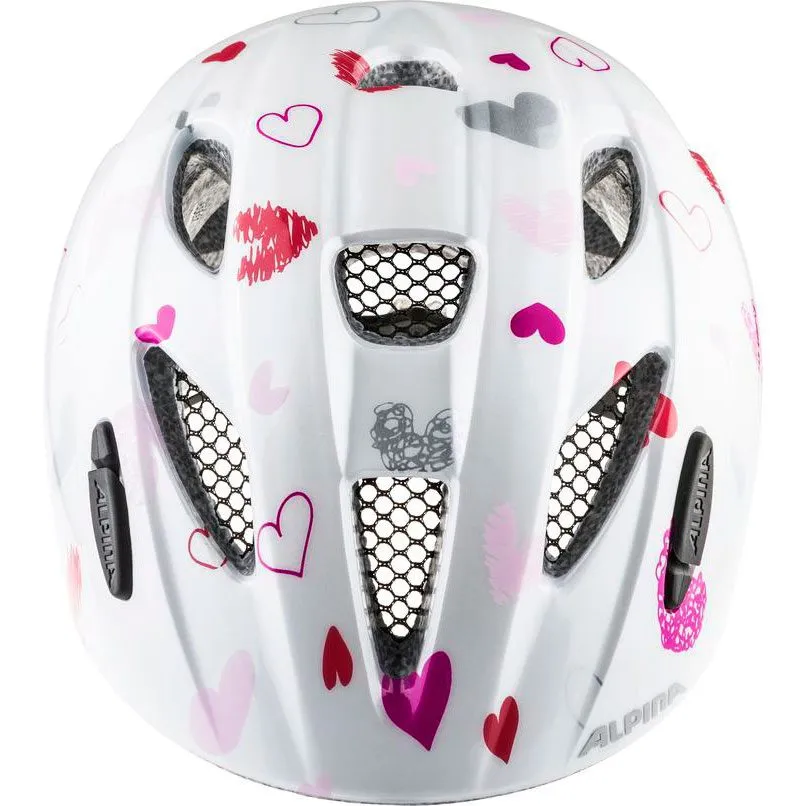 Alpina - Ximo Bike Helmet Kids white hearts gloss