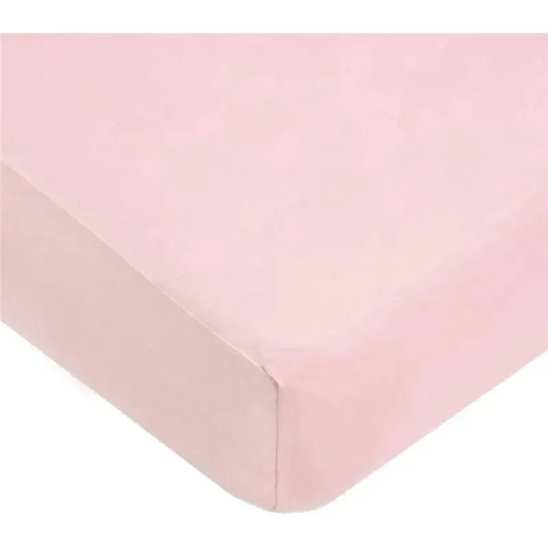 American Baby - Supreme 100% Natural Cotton Jersey Knit Fitted Crib Sheet, Pink