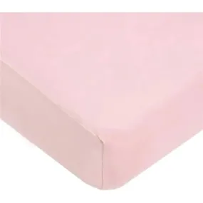 American Baby - Supreme 100% Natural Cotton Jersey Knit Fitted Crib Sheet, Pink