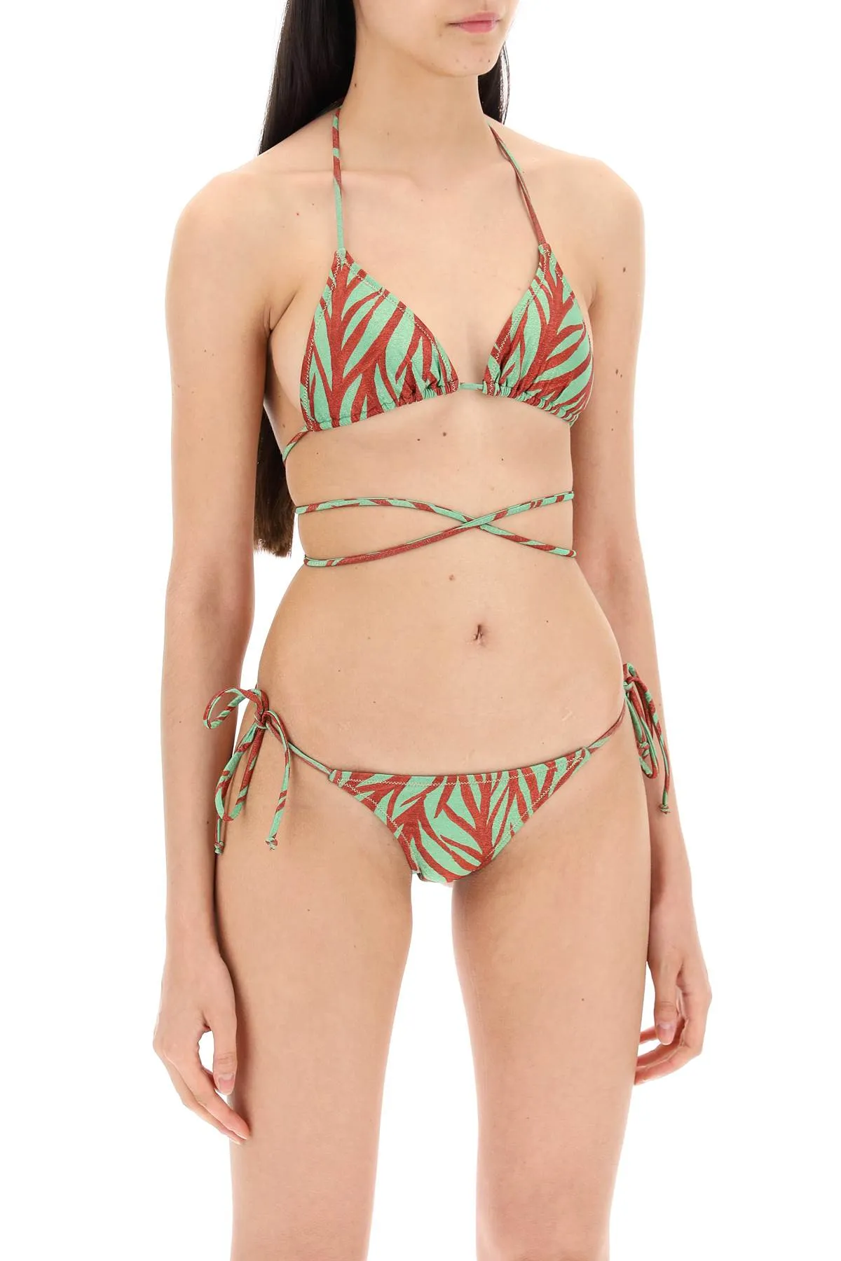 animal print miami bikini set MIAMI BIKINI SET COLAR LUREX