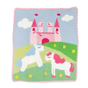 ART WALK UNICORN KNIT BLANKET