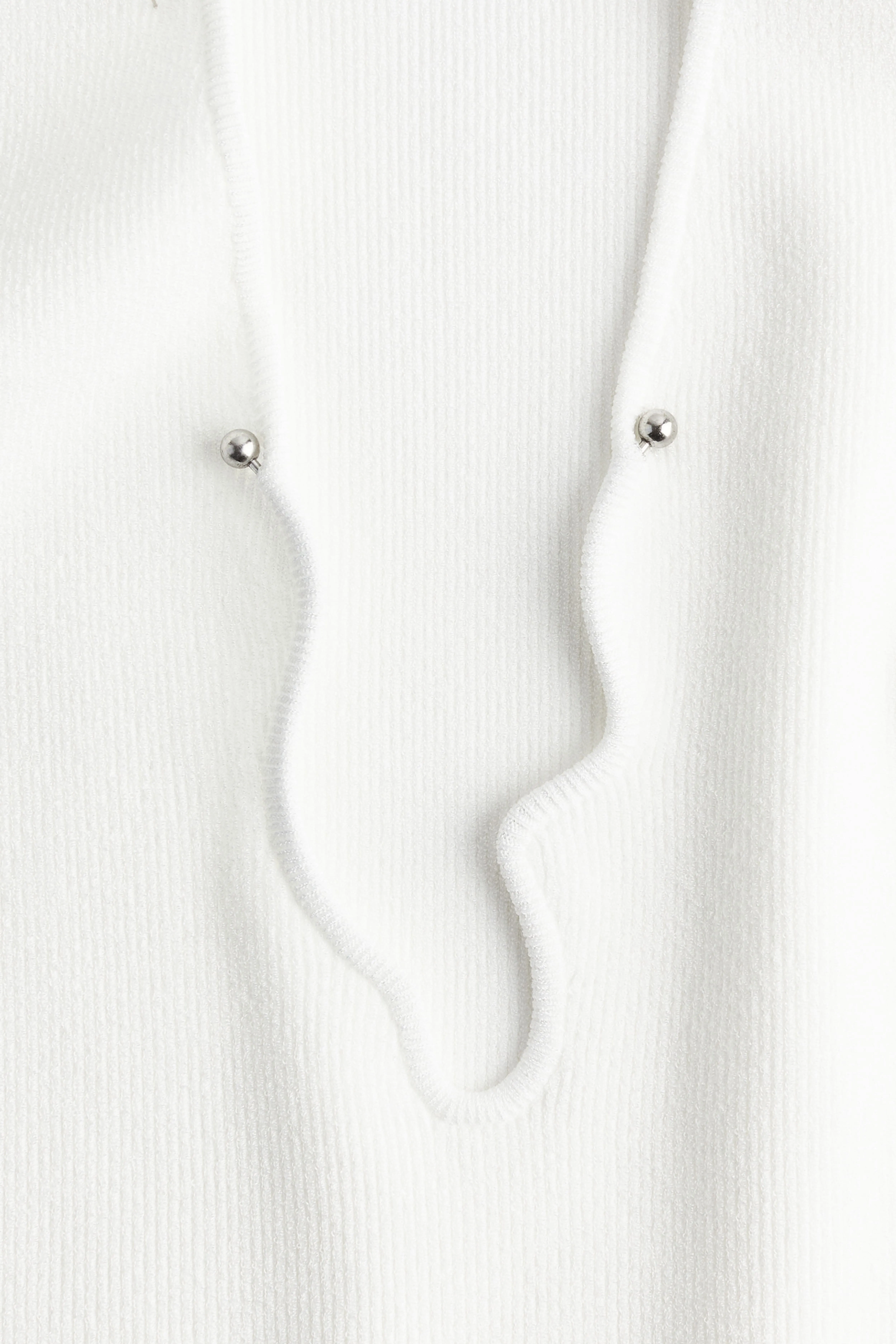 Asymmetric-neck vest top - Asymmetric neckline - Sleeveless - White - Ladies | H&M GB