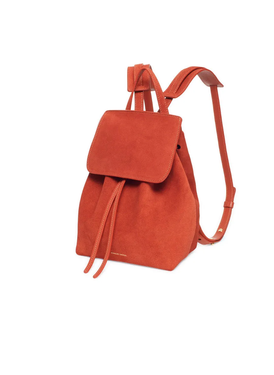 Backpack Mini Suede, Brick