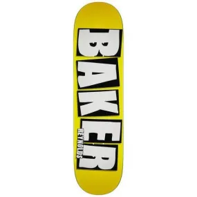 Baker Skateboards Andrew Reynolds Brand Name Neon Yellow Deck 8.38