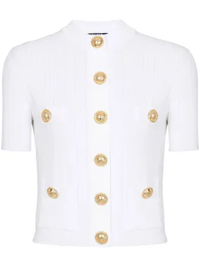 Balmain Short Sleeve Cardigan