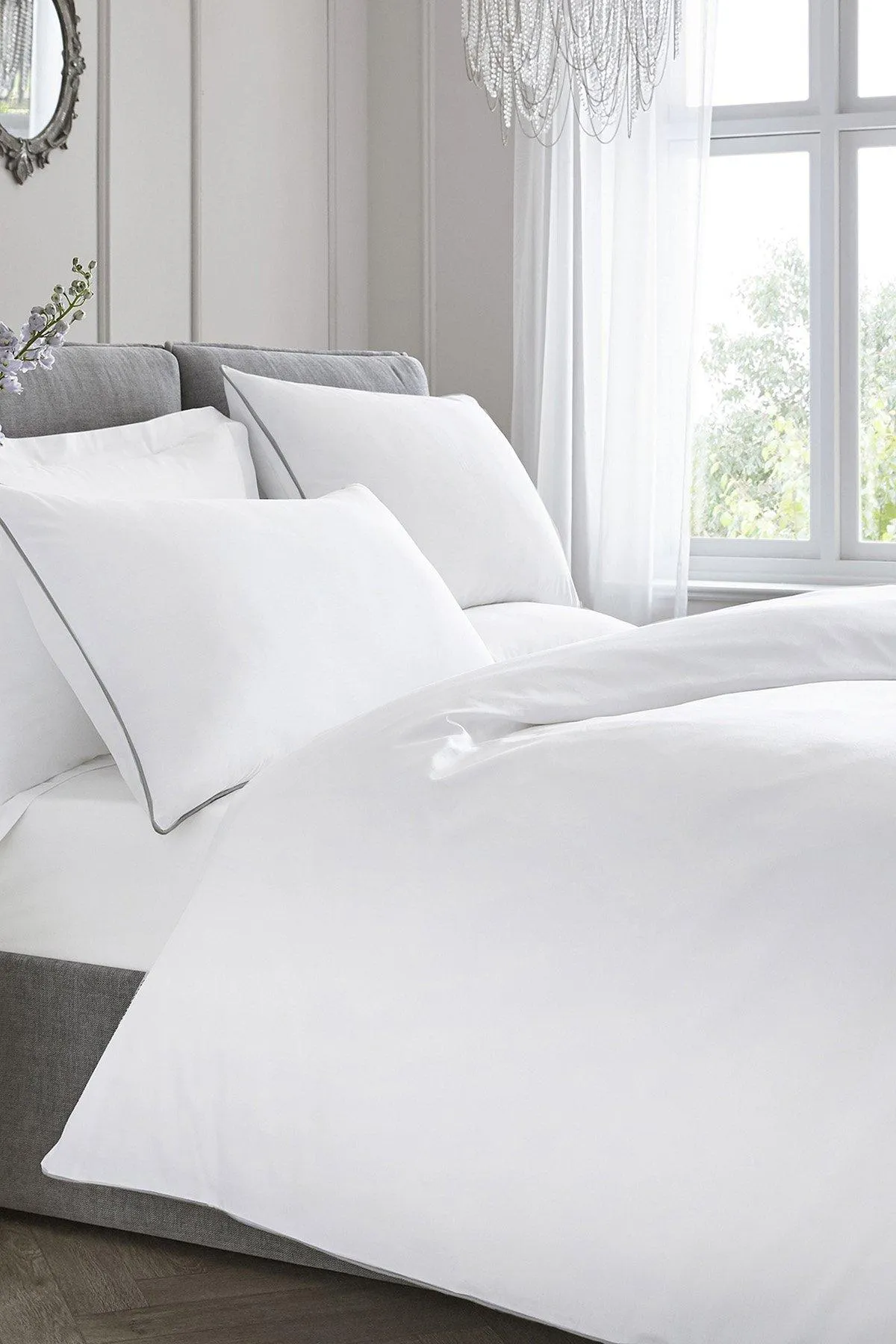 Bedding | 'Premium 200TC Plain Dye' Hotel Quality 100% Percale Cotton Duvet Cover Set | Appletree