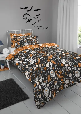 Bedlam Halloween Day of the Dead Duvet Cover Set