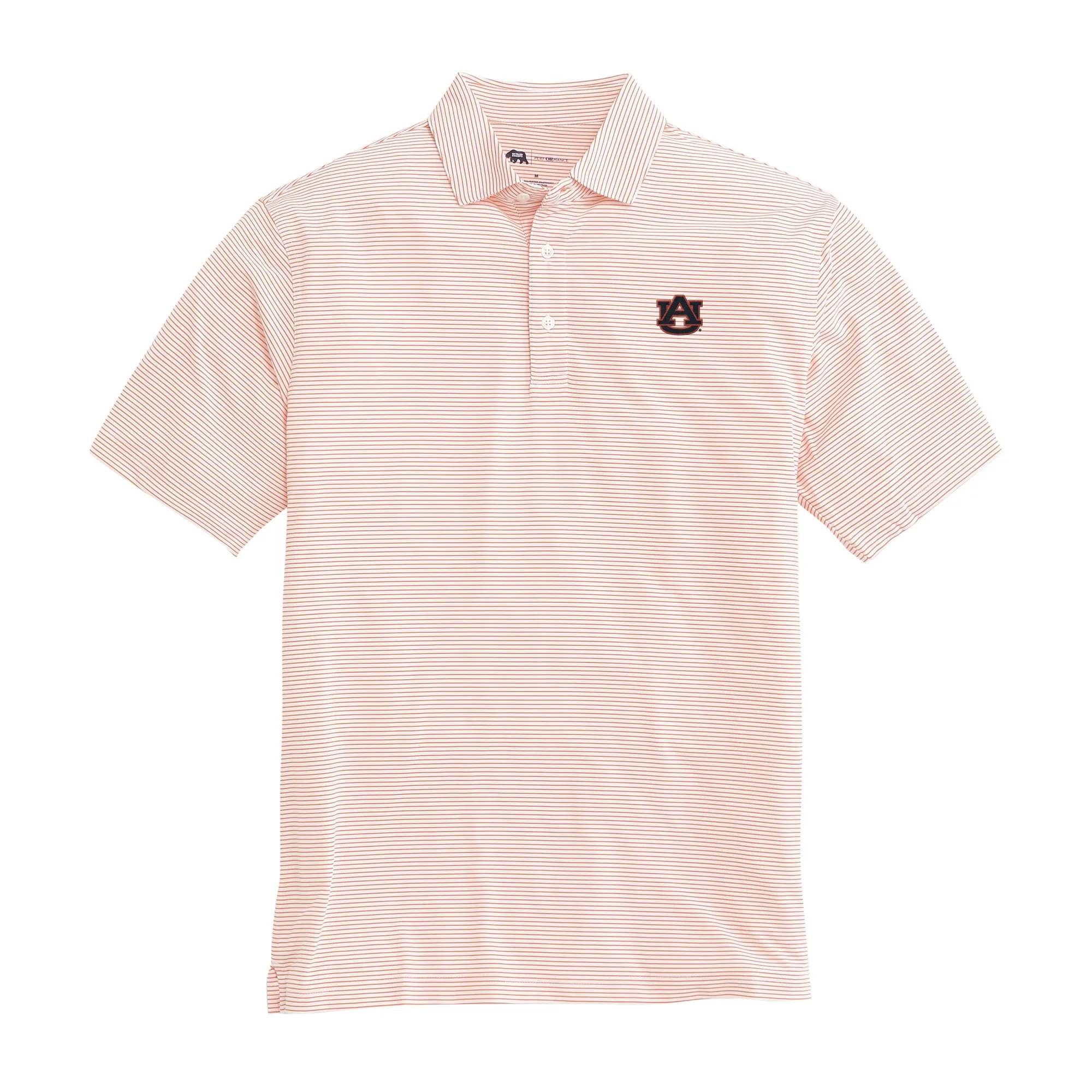 Birdie Stripe Auburn Performance Polo