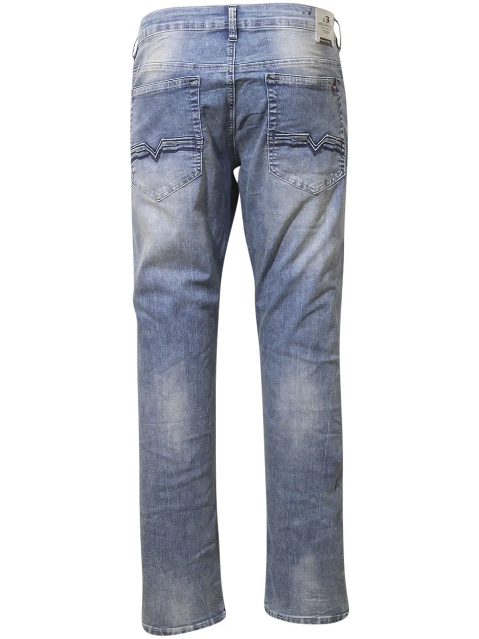 Buffalo David Bitton Men's Driven-X Jeans Relaxed Stretch Sandblasted Blue 36x32