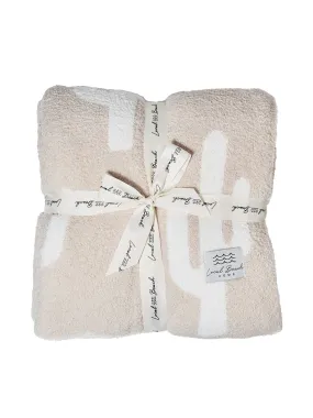 Cactus Luxe Home Blanket Sand/Cream