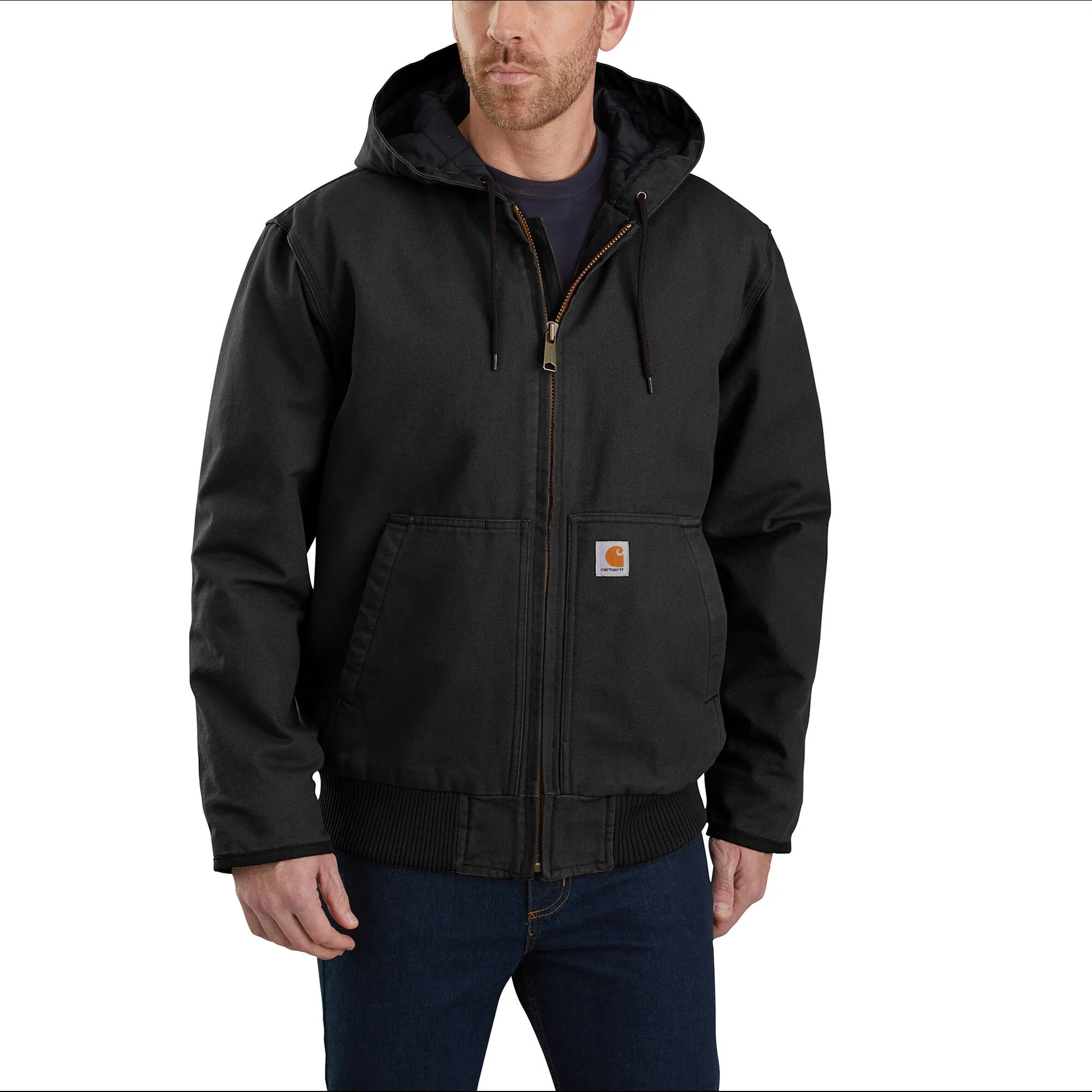 Carhartt Men's Duck Quilt-Lined Active Jac