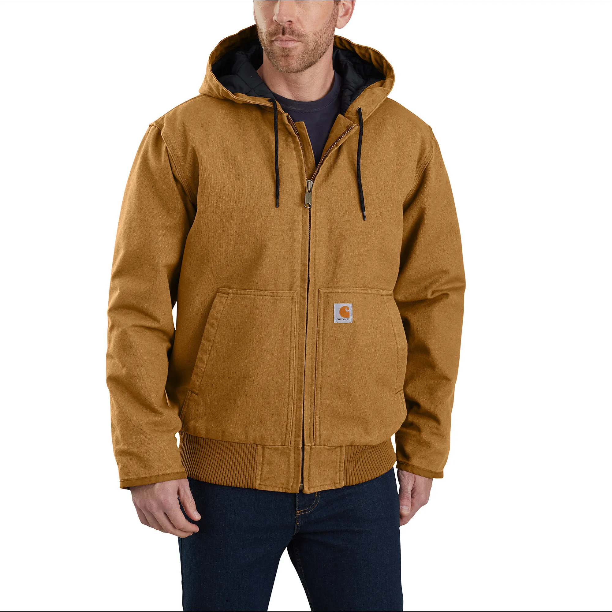 Carhartt Men's Duck Quilt-Lined Active Jac