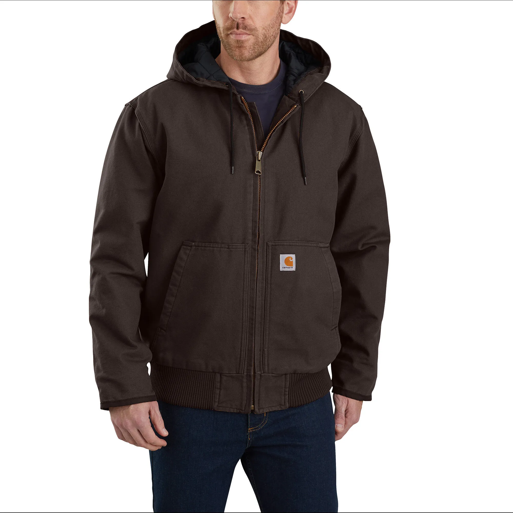 Carhartt Men's Duck Quilt-Lined Active Jac