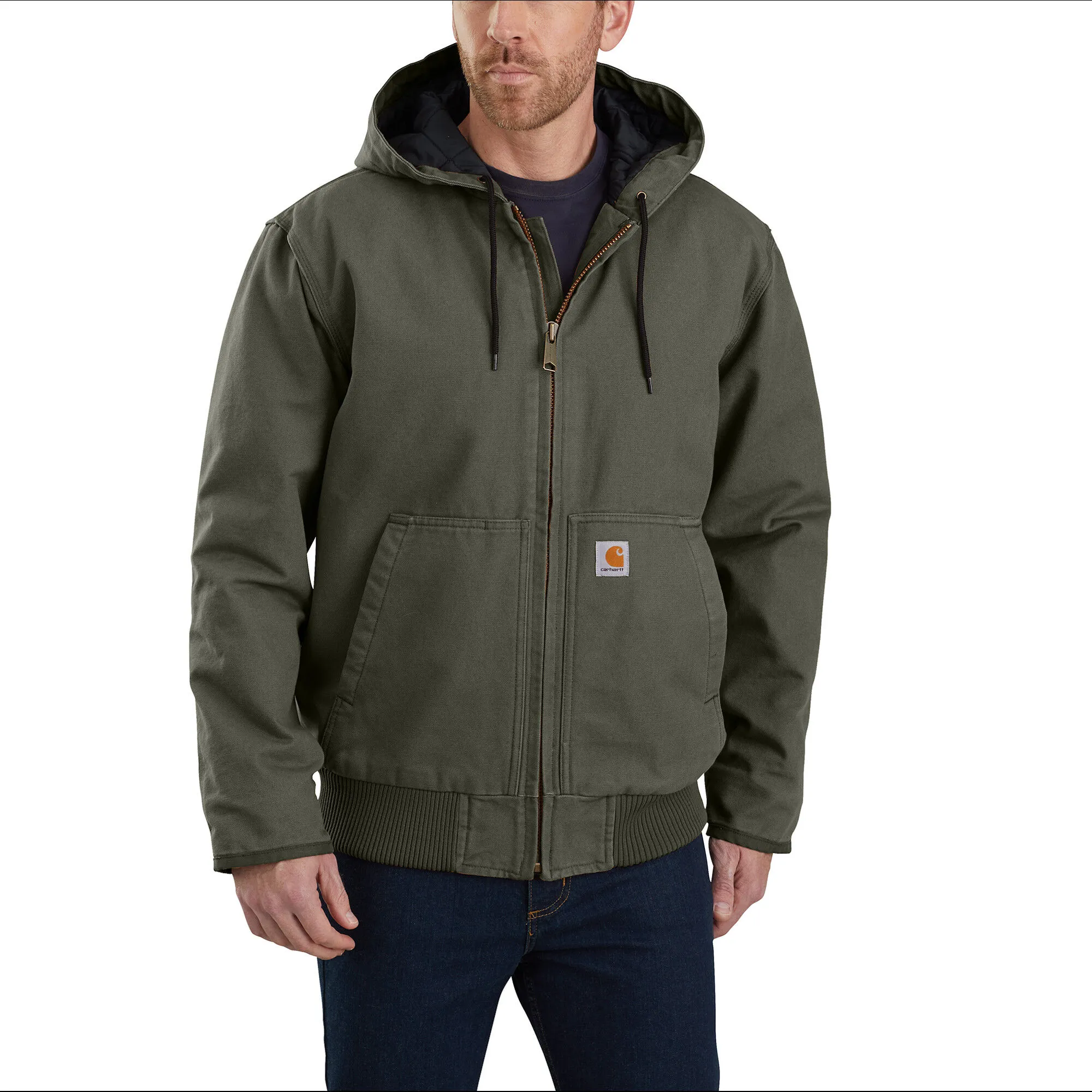 Carhartt Men's Duck Quilt-Lined Active Jac