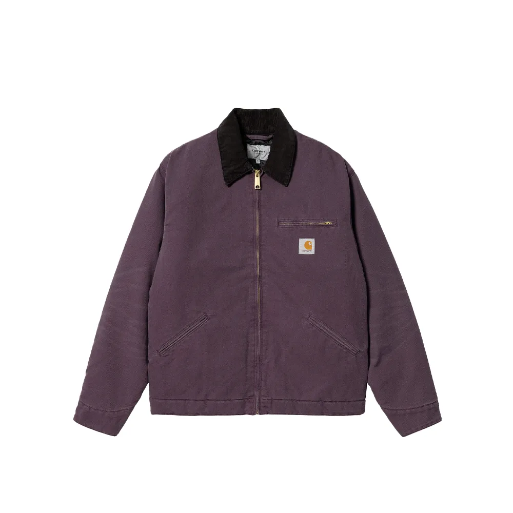 Carhartt Wip OG Detroit Jacket Dark Plum / Black (Aged Canvas) I027358-62