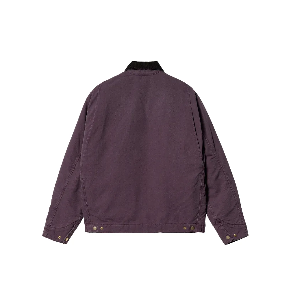 Carhartt Wip OG Detroit Jacket Dark Plum / Black (Aged Canvas) I027358-62