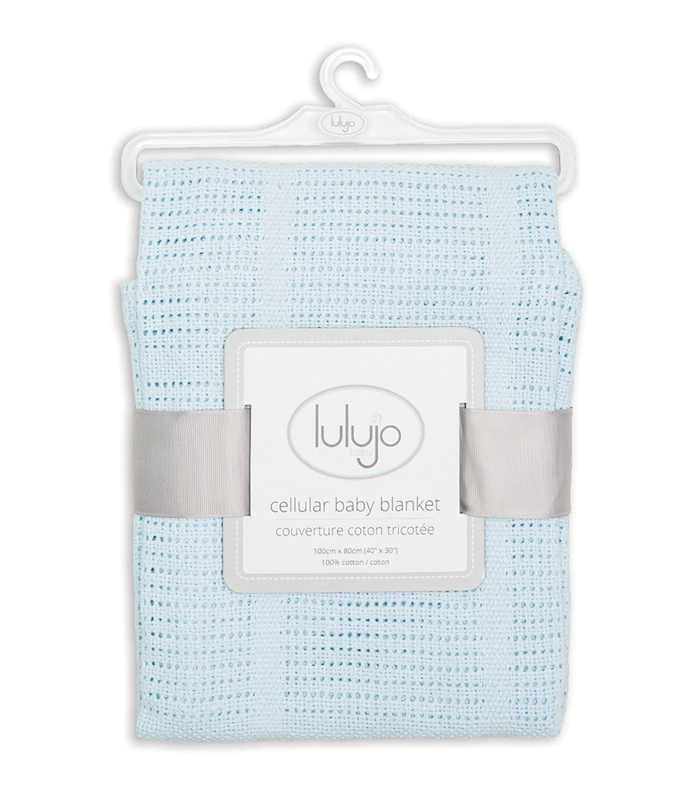 Cellular Cotton Baby Blanket - Blue