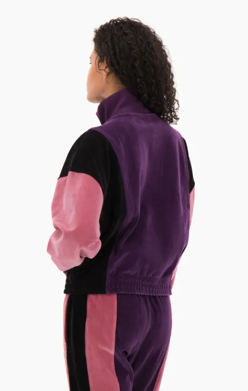 Champion Reverse Weave Women’s Velour Track Jacket – Purple (112239-VS504)