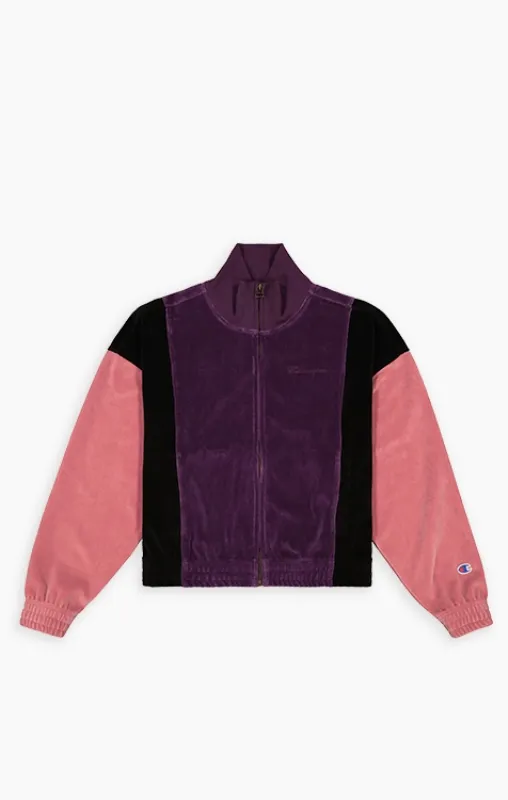 Champion Reverse Weave Women’s Velour Track Jacket – Purple (112239-VS504)