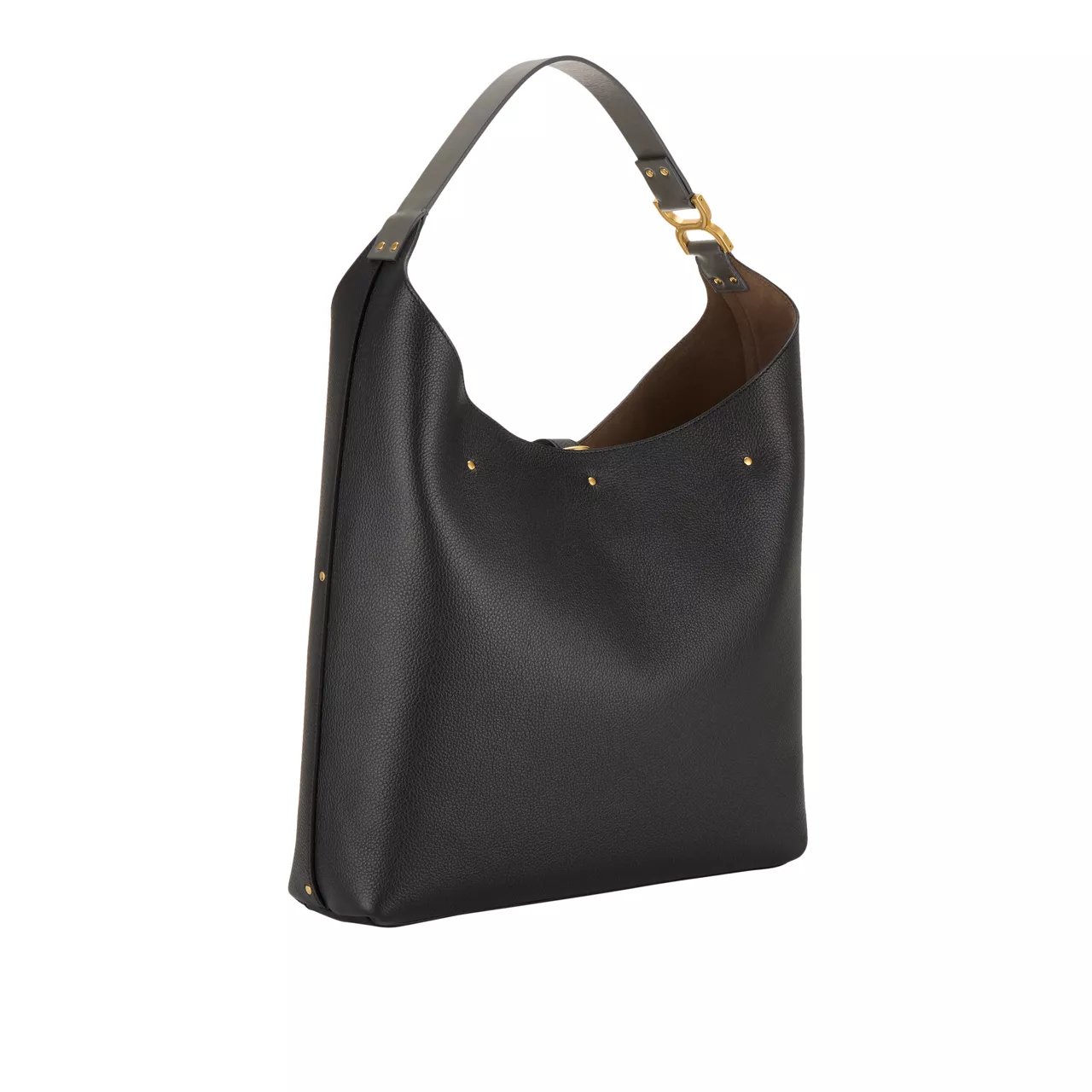 CHLOÉ The Sustainable Edit Marcie Hobo Shoulder Bag - Black