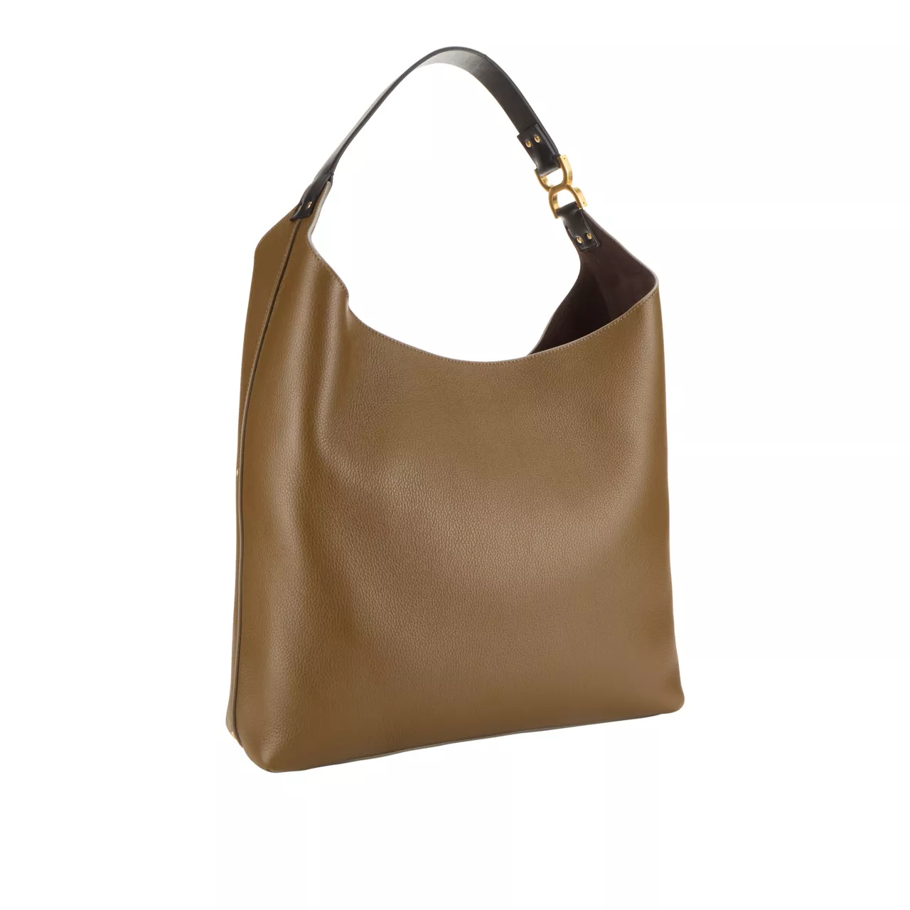 CHLOÉ The Sustainable Edit Marcie Medium Hobo Shoulder Bag - Dark Khaki