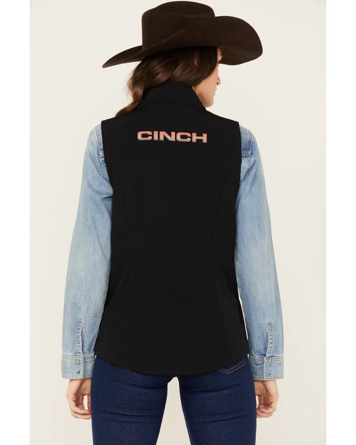 Cinch Women's Logo Embroidered Softshell Vest