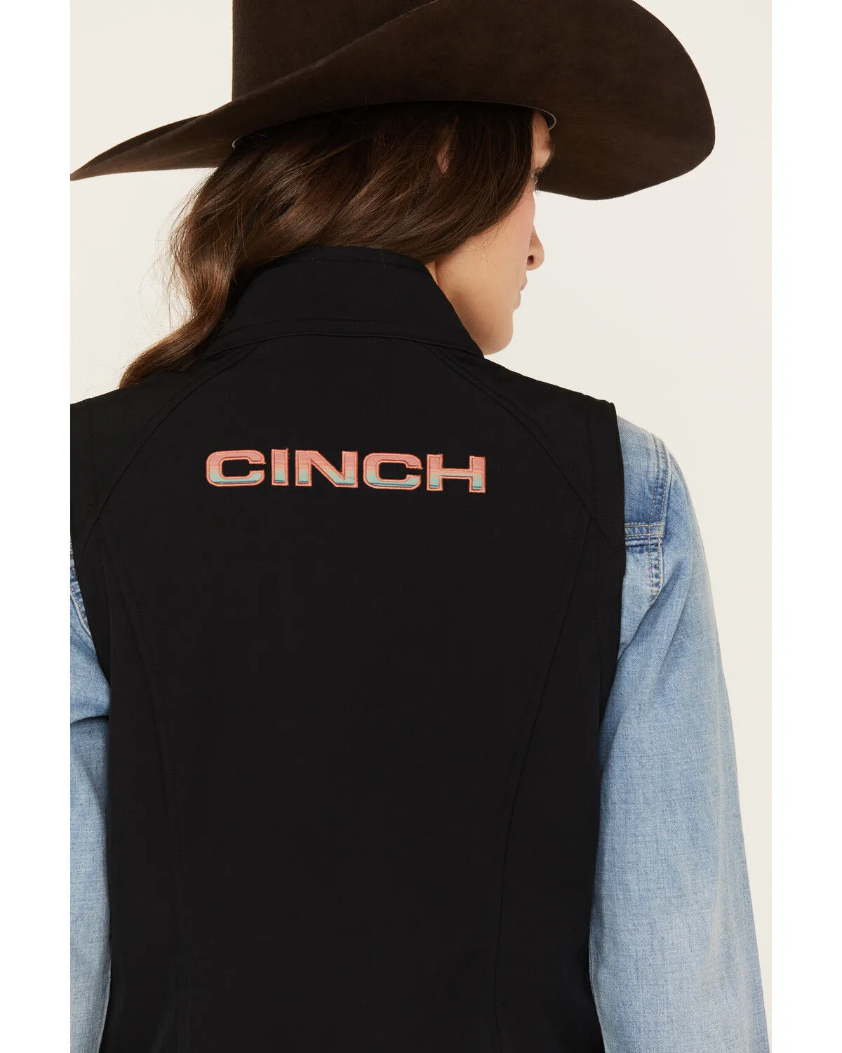 Cinch Women's Logo Embroidered Softshell Vest