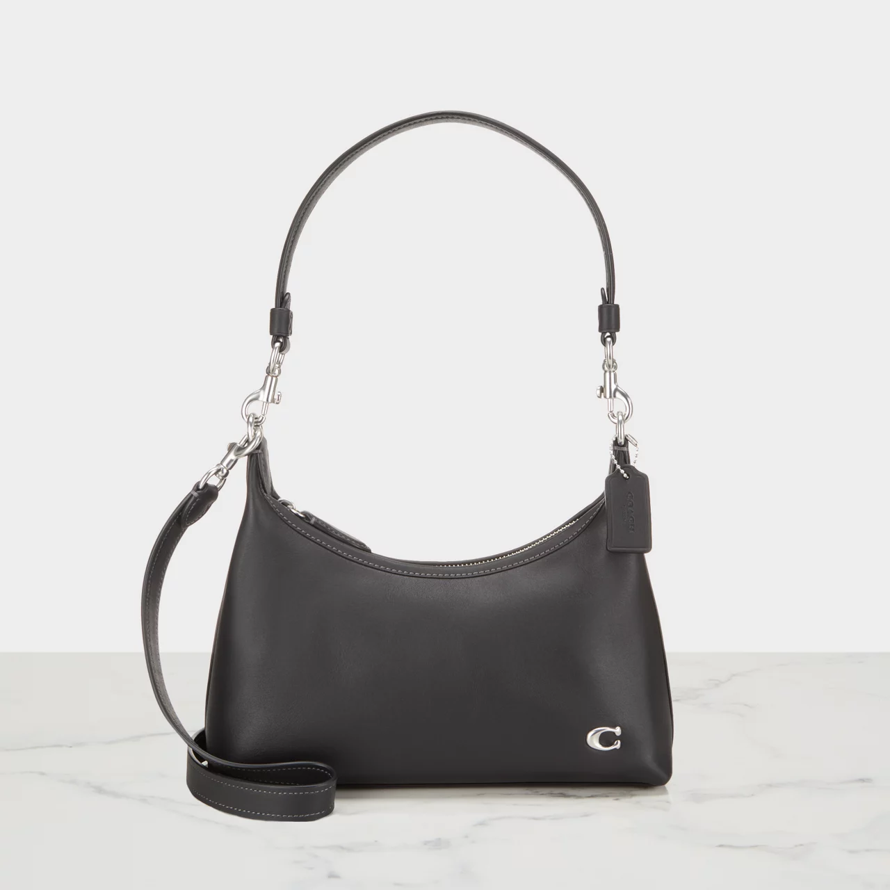 COACH Juliet 25 Leather Shoulder Bag - Black