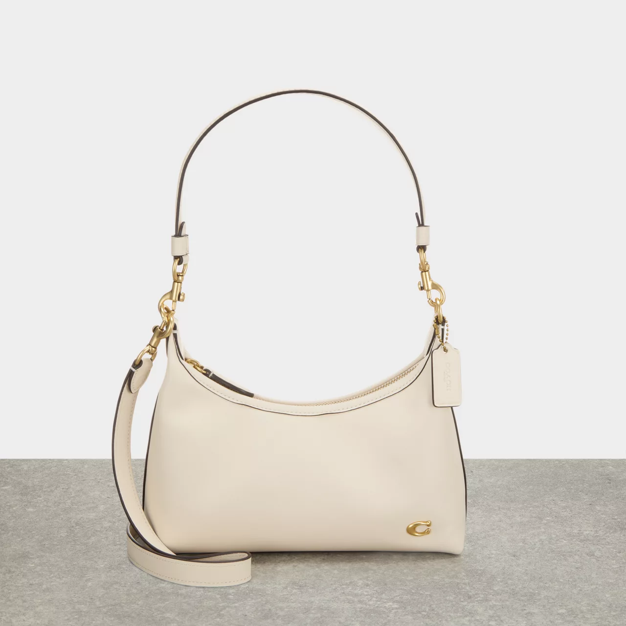 COACH Juliet 25 Leather Shoulder Bag - Chalk