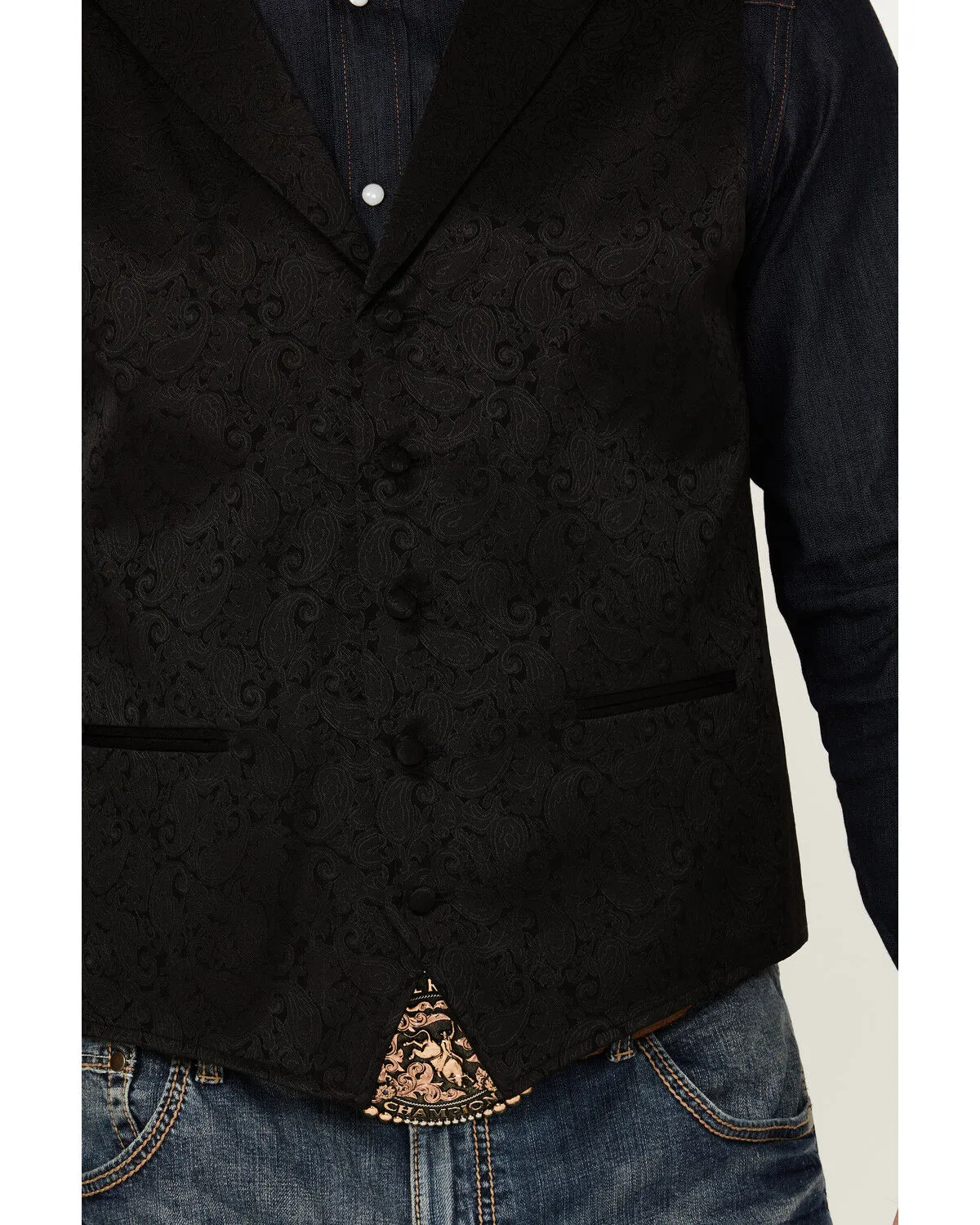 Cody James Men's Nashville Paisley Print Vest