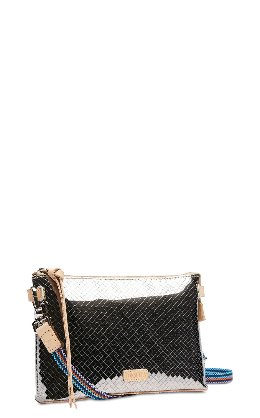 Consuela Women's Metallic Charcoal Midtown Crossbody Bag