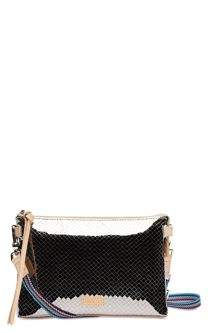 Consuela Women's Metallic Charcoal Midtown Crossbody Bag