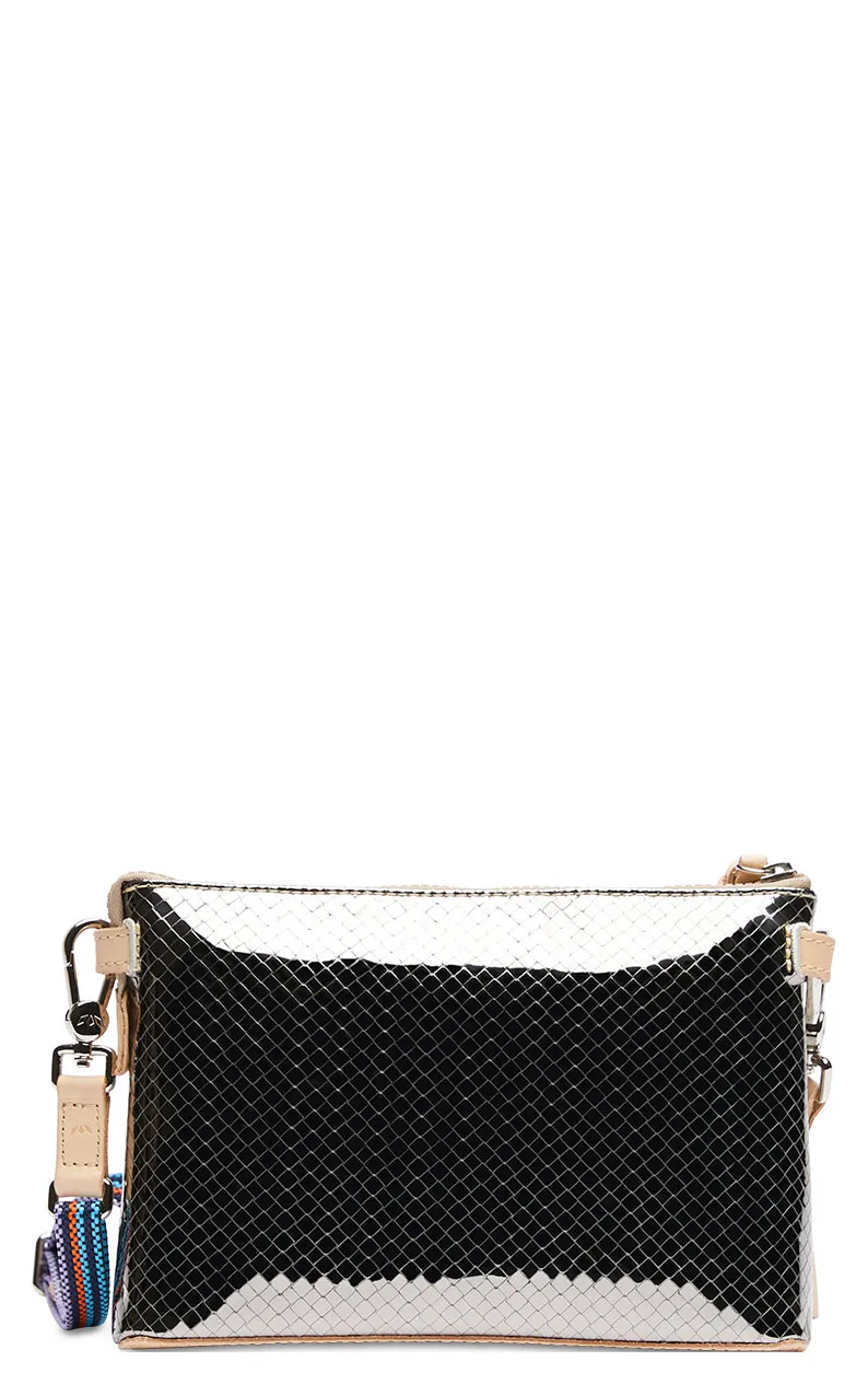 Consuela Women's Metallic Charcoal Midtown Crossbody Bag