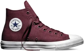 Converse Chuck Taylor II Hi Top Bordeaux/White