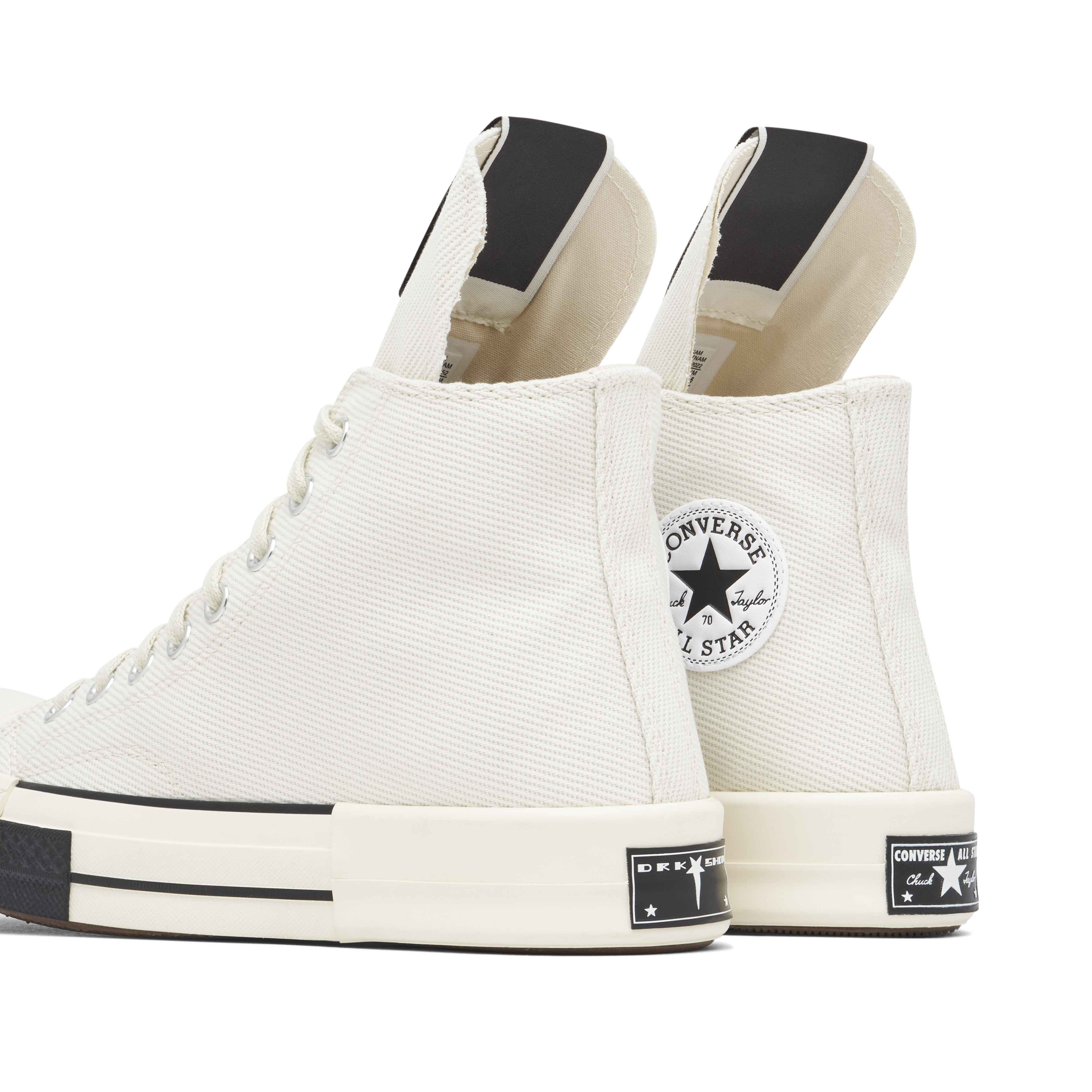 Converse DRKSTR Chuck Taylor All-Star 70 Ox x Rick Owens DRKSHDW White | 172346C | Laced