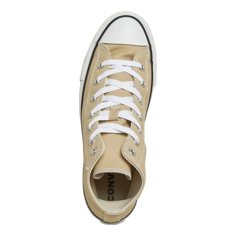 Converse Junior Chuck Taylor All Star Lift Platform Trainers Nutty Granola/White/Black