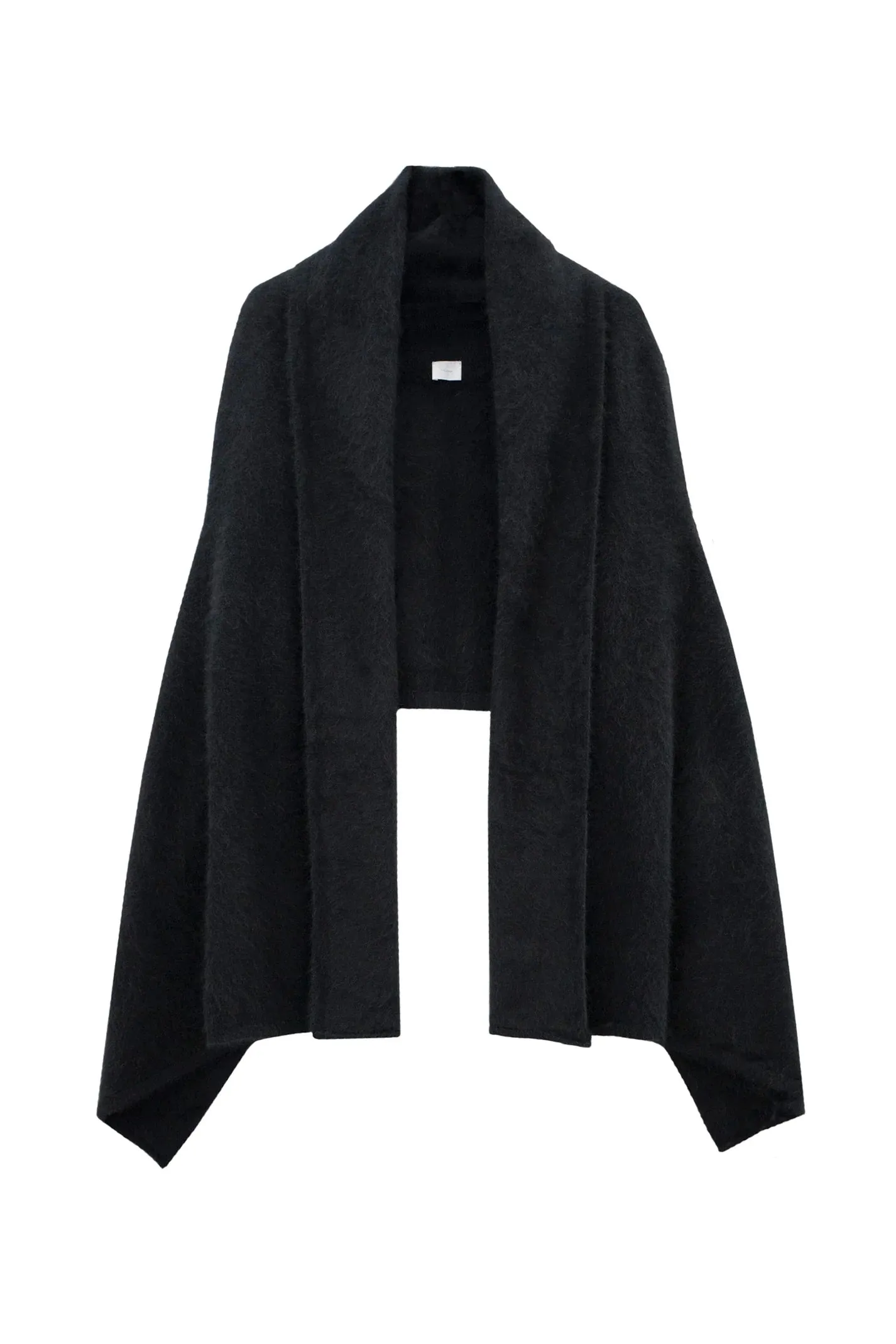 C.T.Plage Wool Open Vest Cozy in Black 