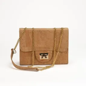 Cultura Portuguesa Cork Crossbody Bag Vilamoura | Gold Chain | Vegan | 5 Colors