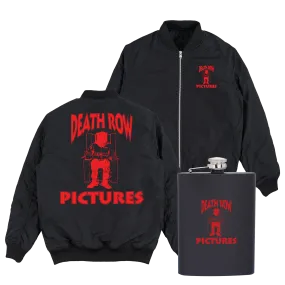 Death Row Pictures Bomber Jacket + Flask Bundle