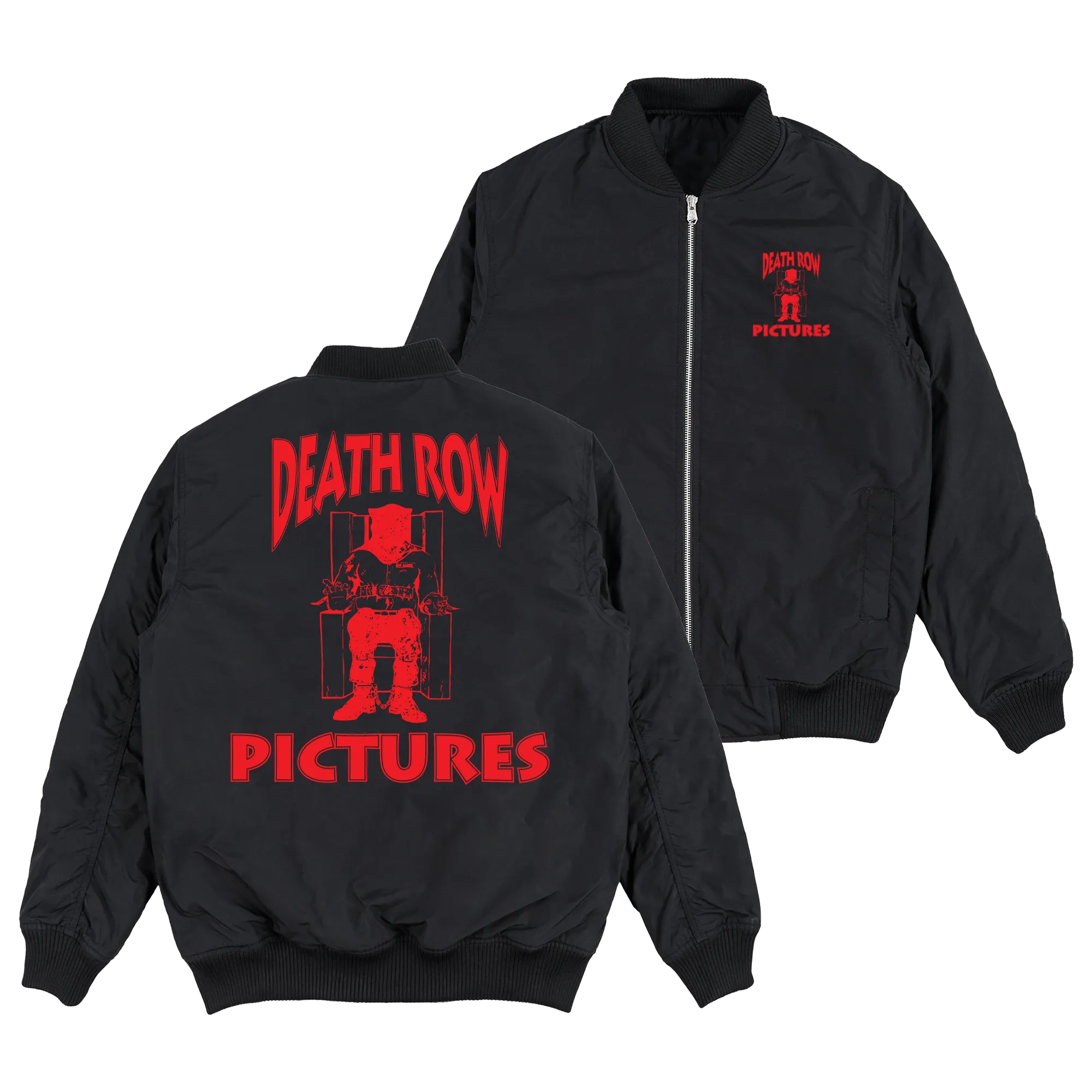 Death Row Pictures Bomber Jacket + Flask Bundle