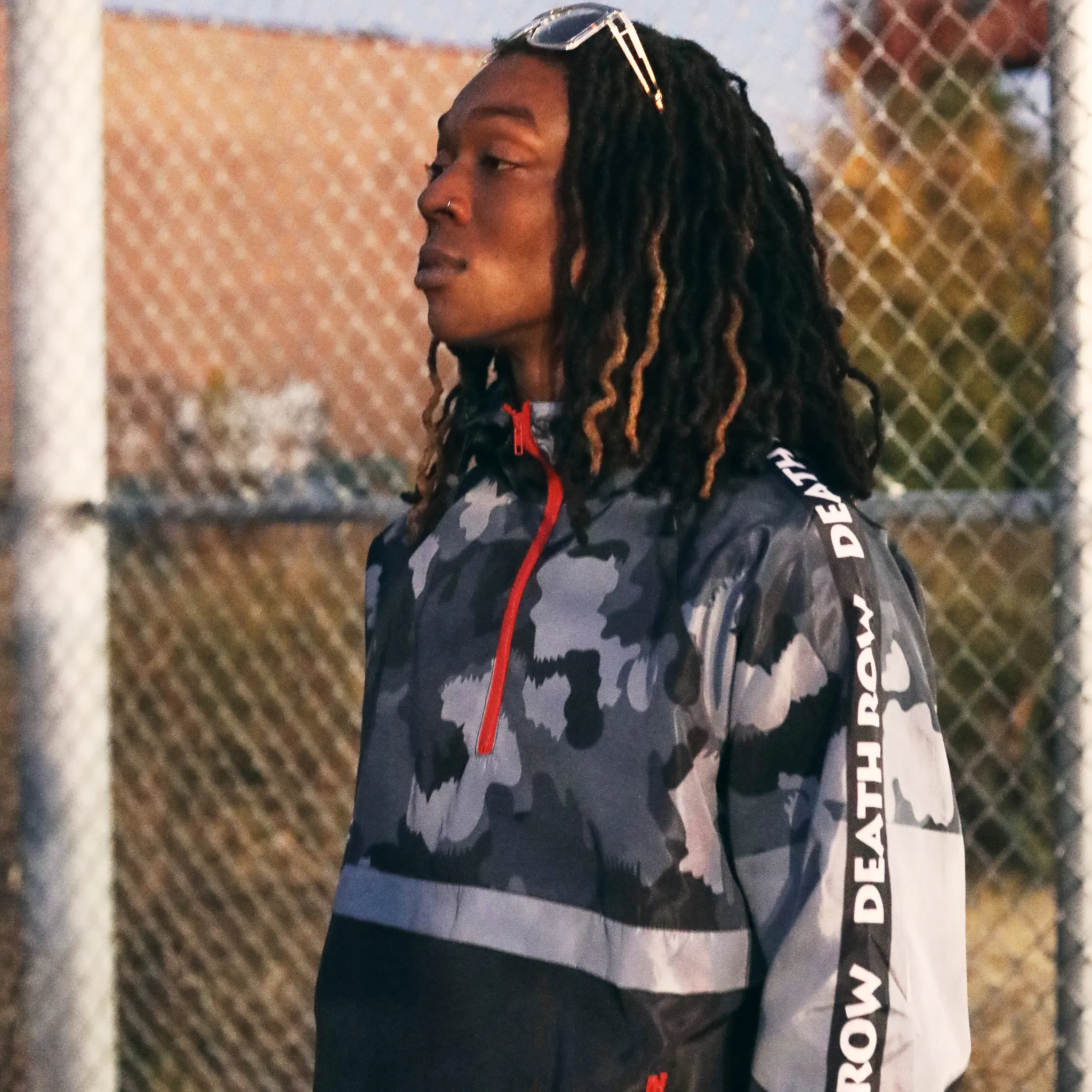 Death Row Records Camo Windbreaker Jacket