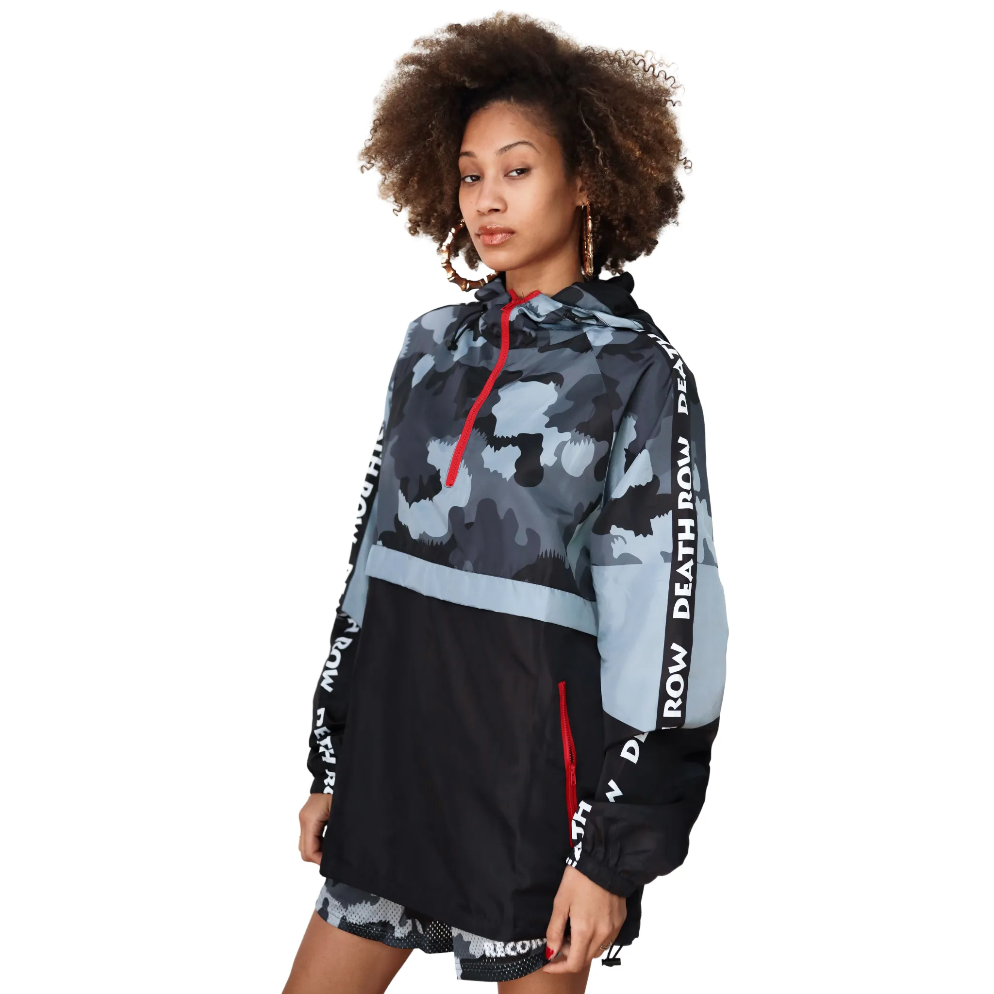 Death Row Records Camo Windbreaker Jacket