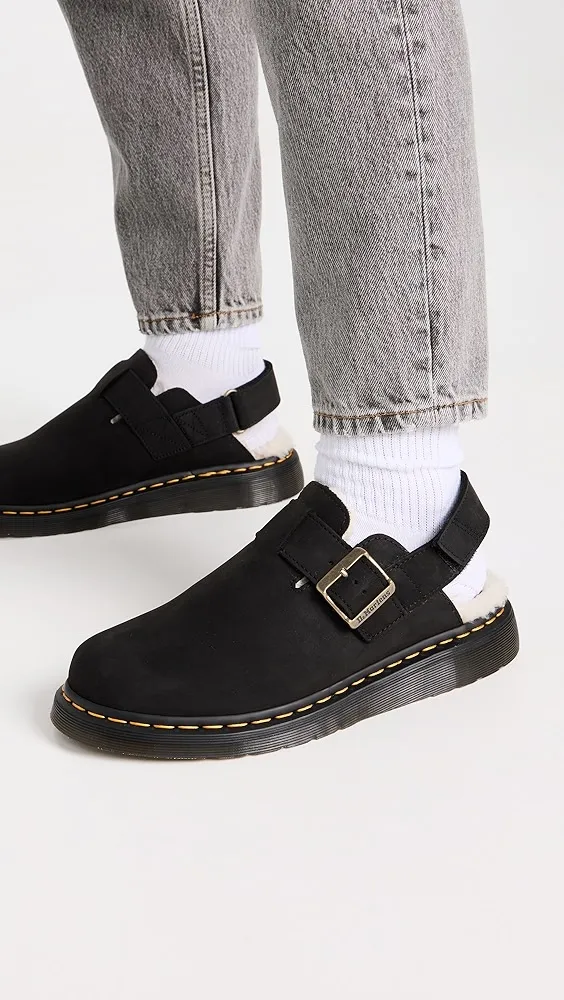 Dr. Martens   Jorge Ii Black Archive Pull Up Mules 