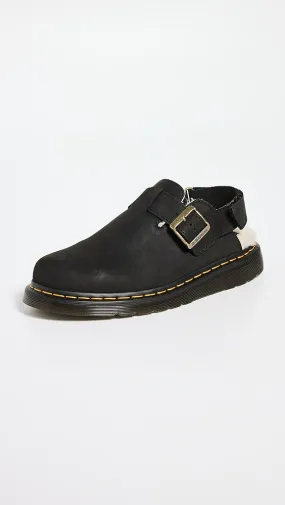 Dr. Martens   Jorge Ii Black Archive Pull Up Mules 