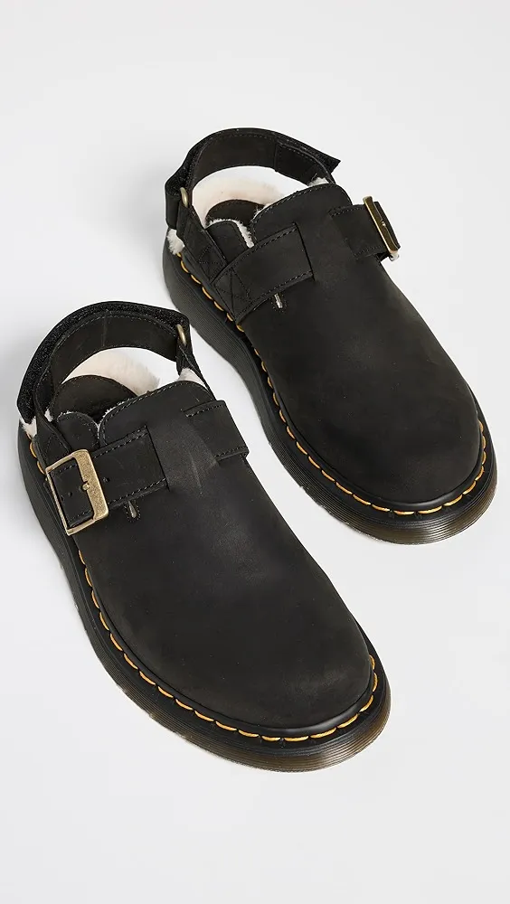 Dr. Martens   Jorge Ii Black Archive Pull Up Mules 