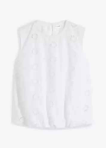 Embroidered Sleeveless Top by bonprix | Look Again